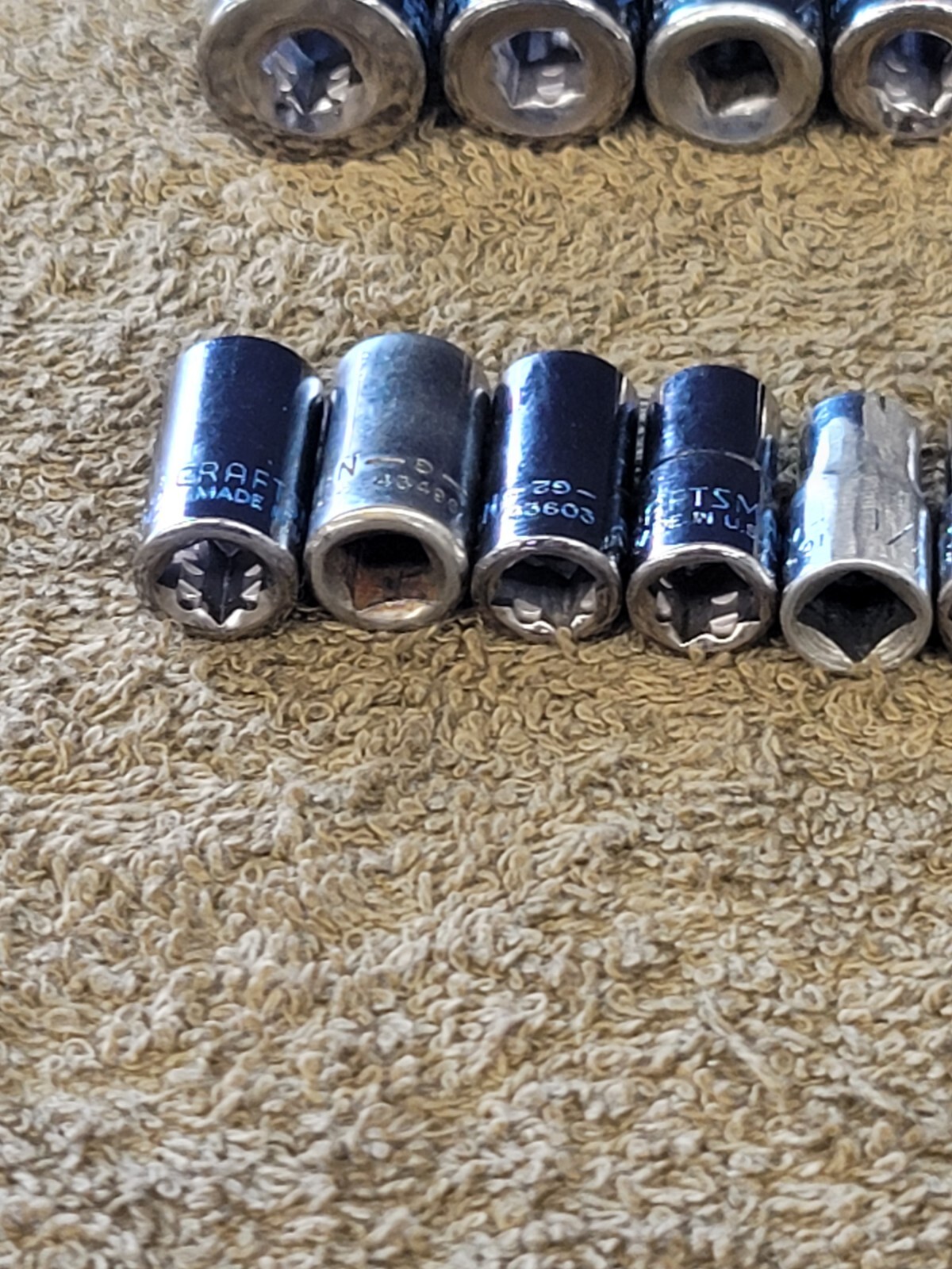 15 Craftsman 9/16″ to 5/32″ Sae Socket Set 1/4″ Drive G2 USA
