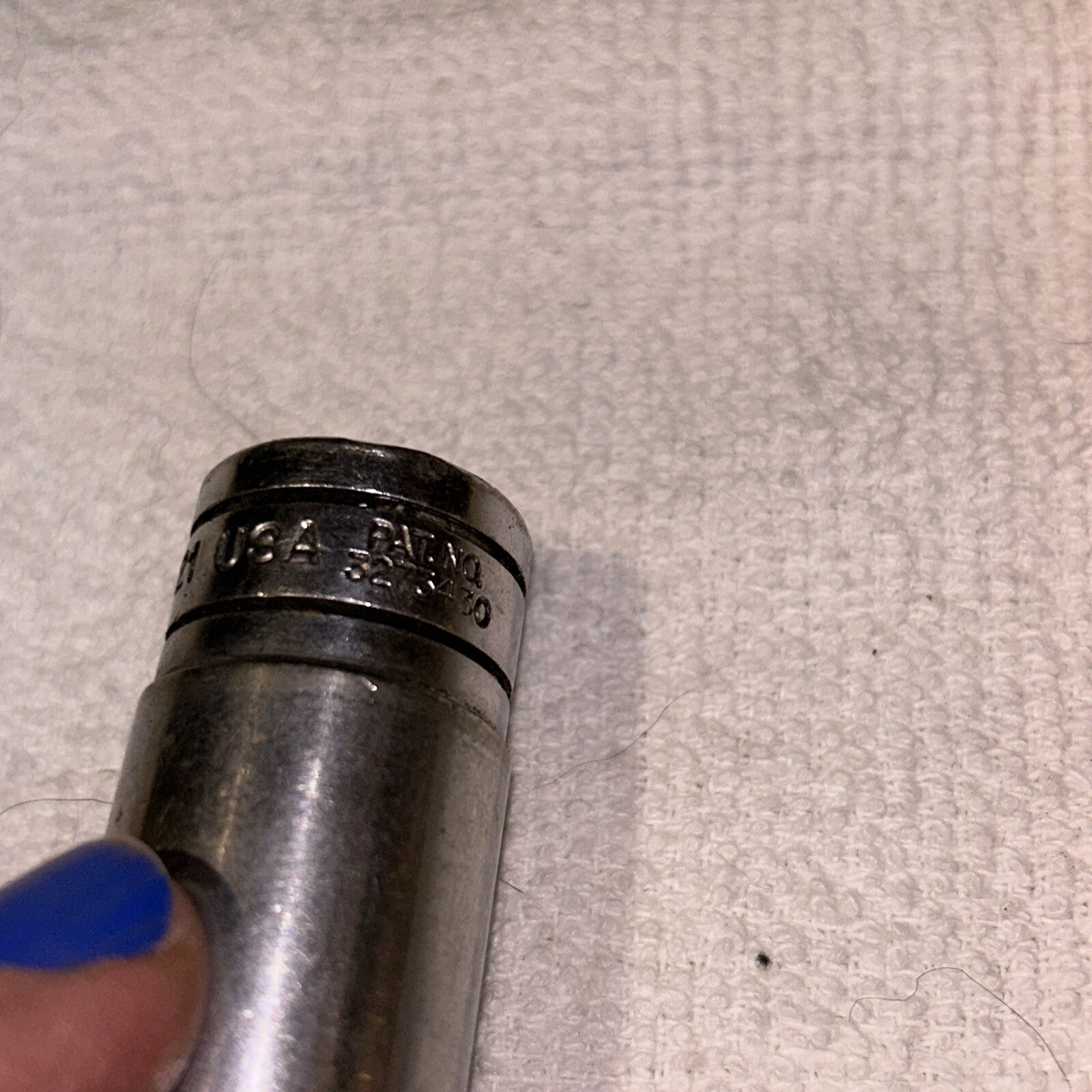 VINTAGE Snap-on Tools USA 1/2″ Drive 11/16″ SAE Deep 6 Point Chrome Socket TS221
