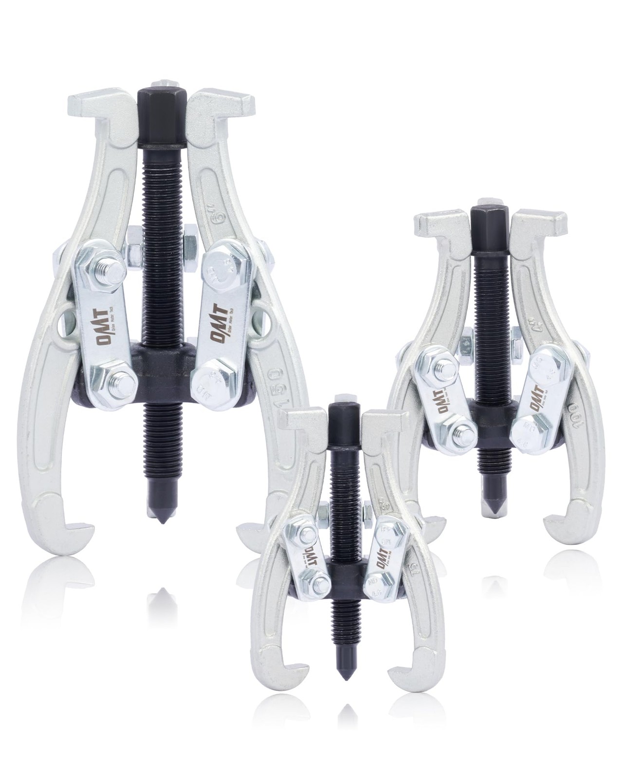 Orion Motor Tech 3-Jaw Gear Puller Set 3″ 4″ 6″ Bearing Removal Tool Kit