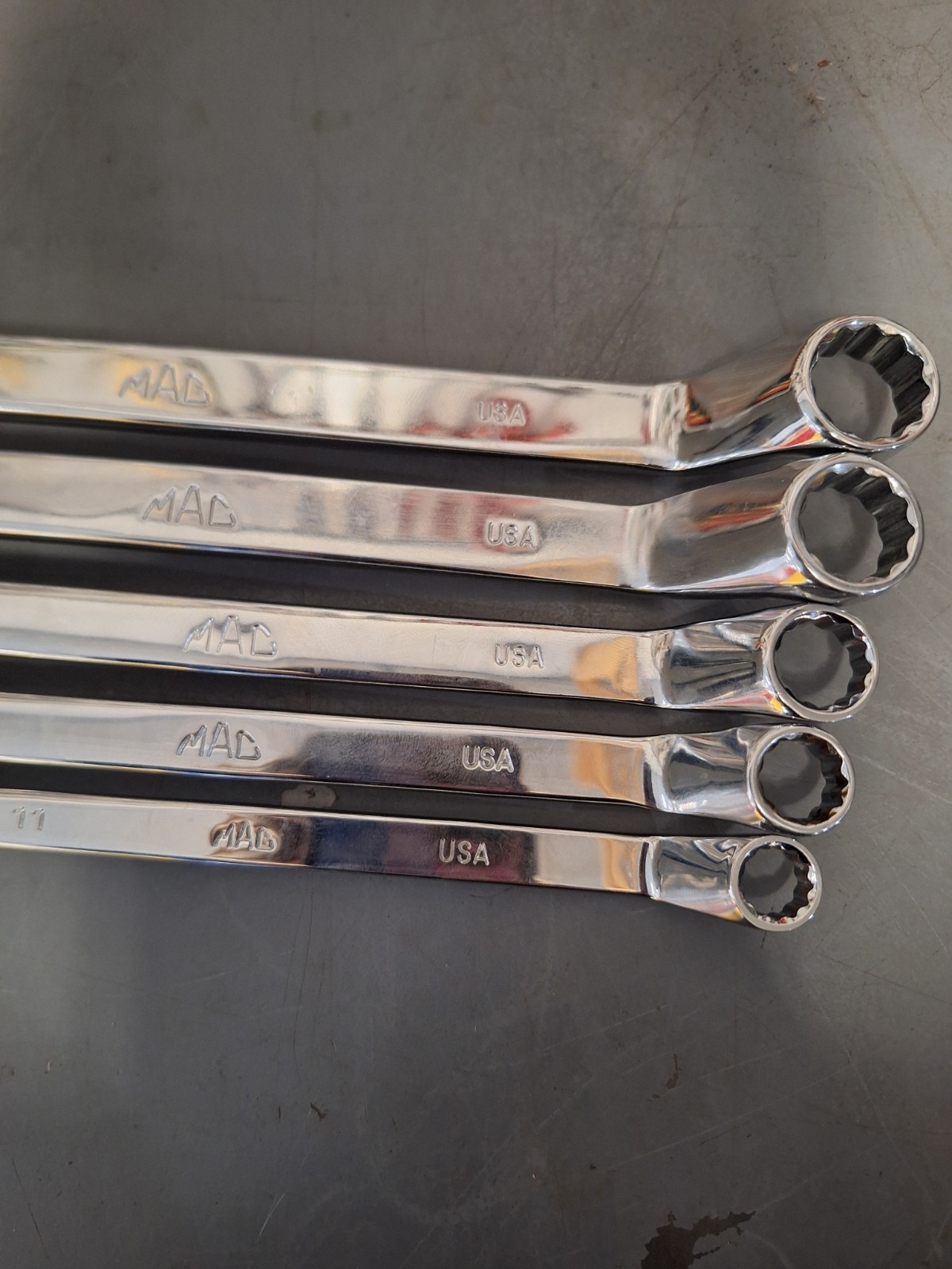 MADE IN USA!! MAC 12 Point Double Sized Offset Box Wrench 10 mm- 19 mm