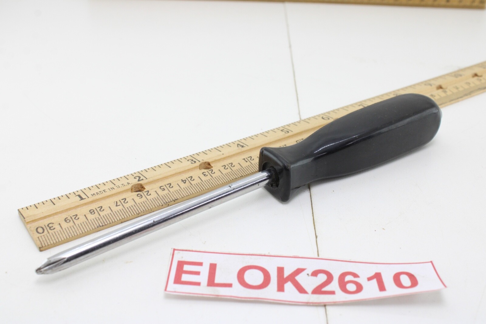 Unbranded #1 4″ Long Hard Black Handle Philips Screwdriver