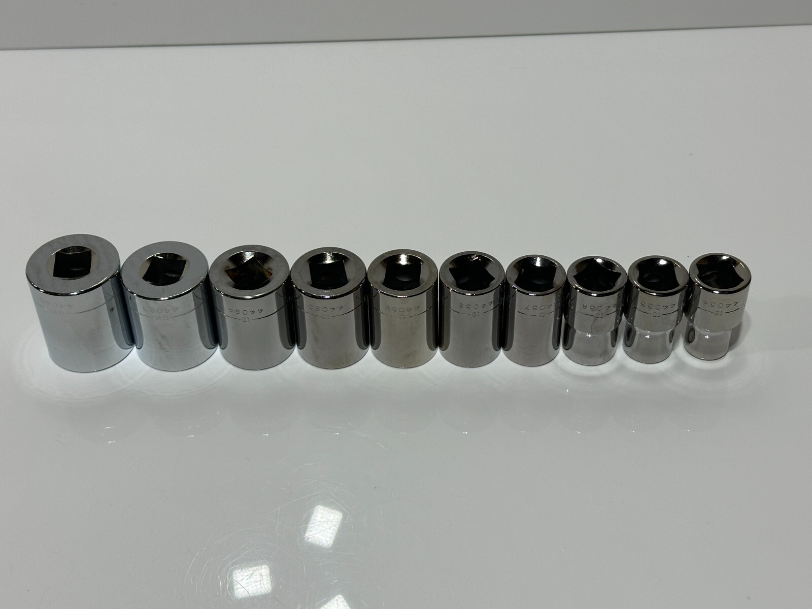 Craftsman USA (NOS) 10pc SAE 7/16″ – 1″ Shallow Socket Set – 1/2″ Drive, 6 Point