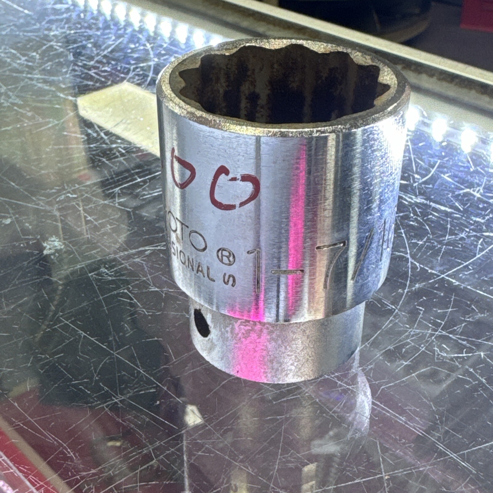 Proto Tools Professional Chrome Socket 5546 1-7/16” 3/4″ Drive 12 Point