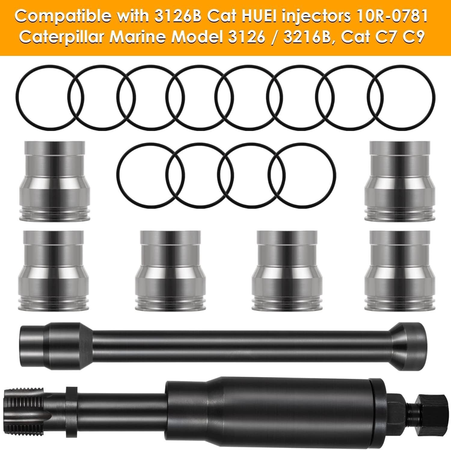 For Caterpillar CAT C7 C9 3126B Injector Sleeve Cup Removal & Install Tool Kit
