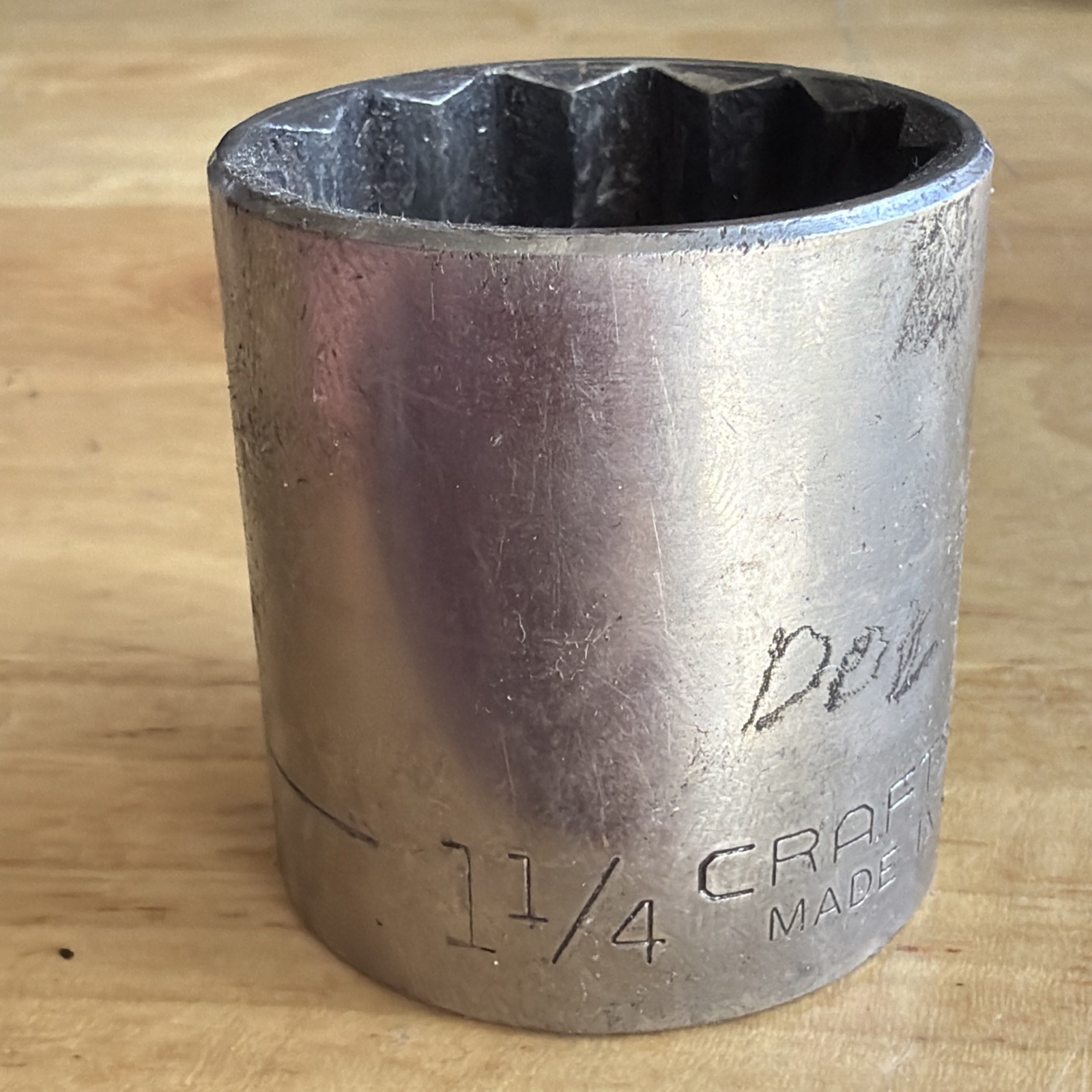 Craftsman 1-1/4″ Shallow Socket 1/2″ Drive 12 Point G Series 47517 USA READ!