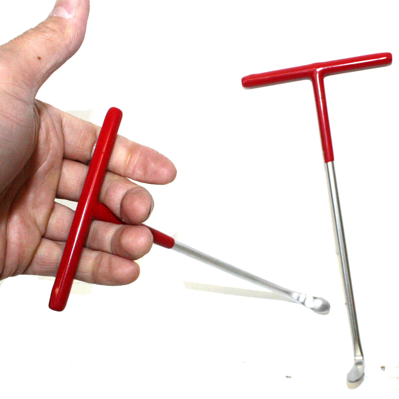 2pc Exhaust Pipe Puller Tool Set T-Handle 90° & 120° Hooks for Exhaust Mount