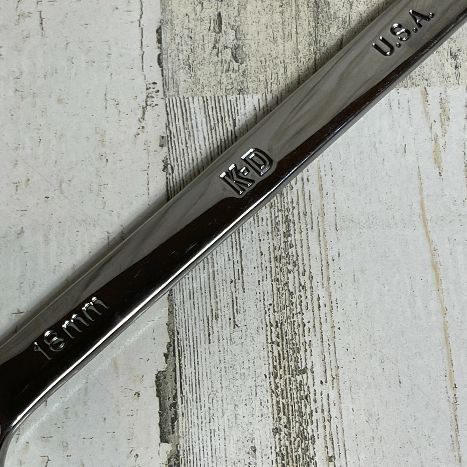 KD TOOLS Metric Combination Wrench 18 mm (12 Point) Made in USA 63518 K-D