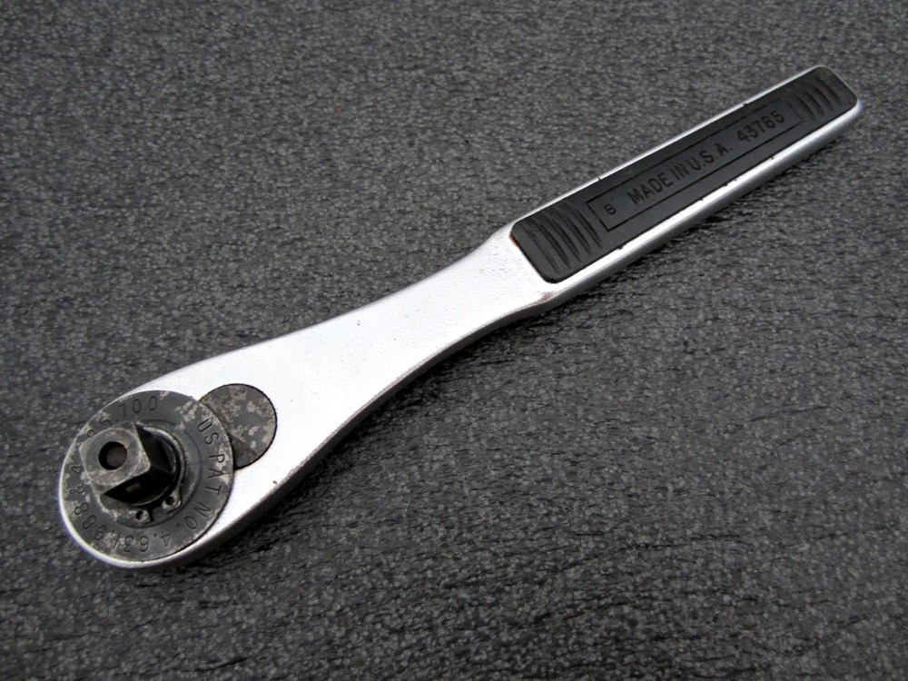 Vintage Craftsman 3/8″ Drive Lifetime Ratchet 43765 Stainless Made USA