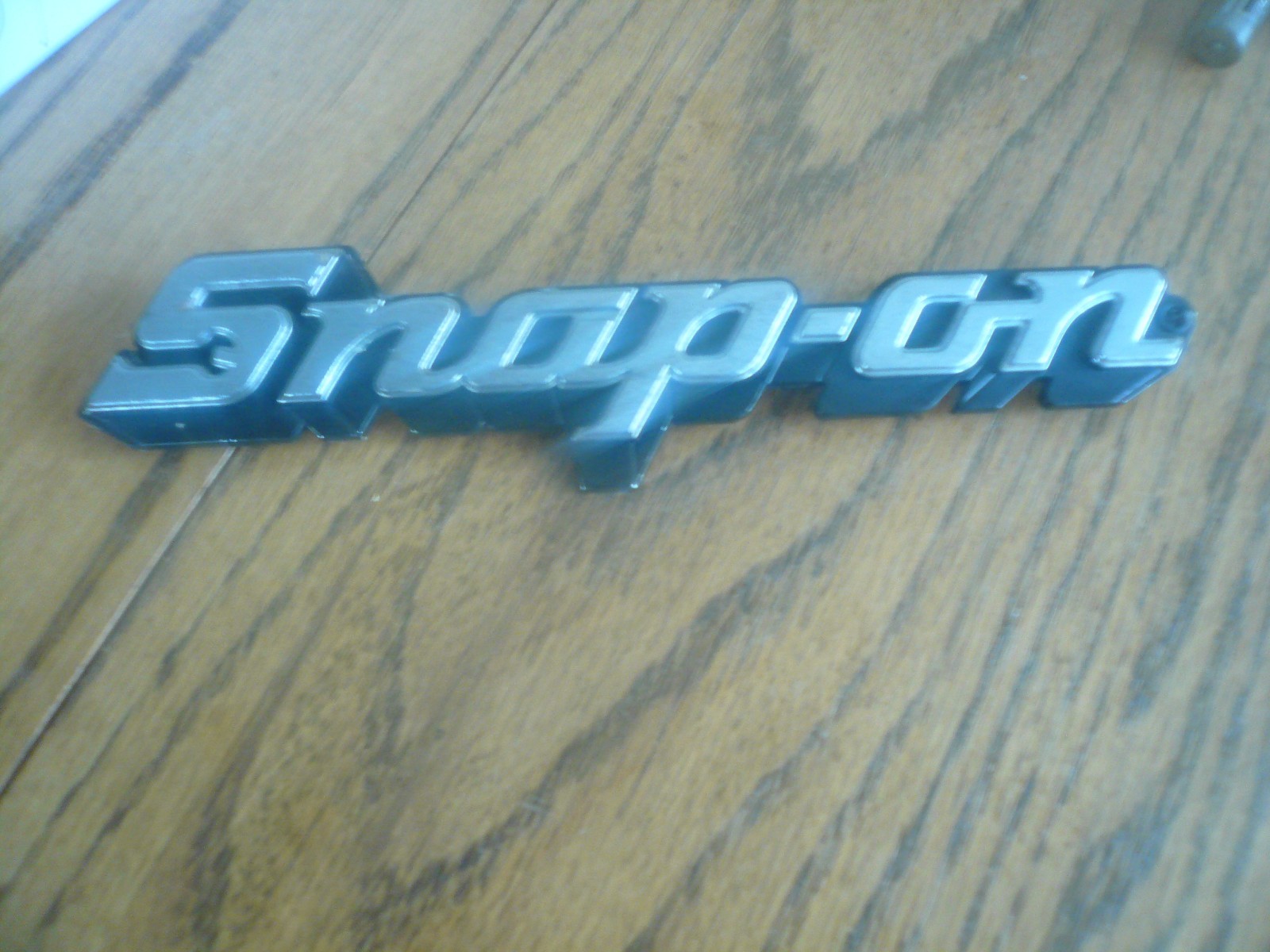 SNAP-ON LOGO TOOL BOX CART 3D ROLL CAB CHROME BADGE EMBLEM DECAL ORIGINAL
