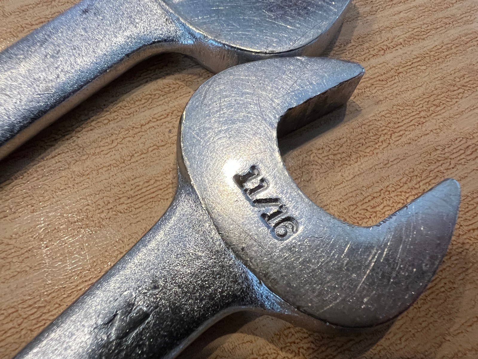 Sears Craftsman Double Open End Wrench Set USA 5/8×3/4 19/32×11/16 3/8×7/16 =V-