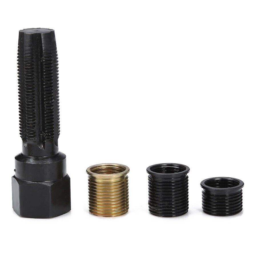 16x M14 x 1.25 mm Spark Plug Rethread Repair Tap Tool Thread Reamer Inserts Kit