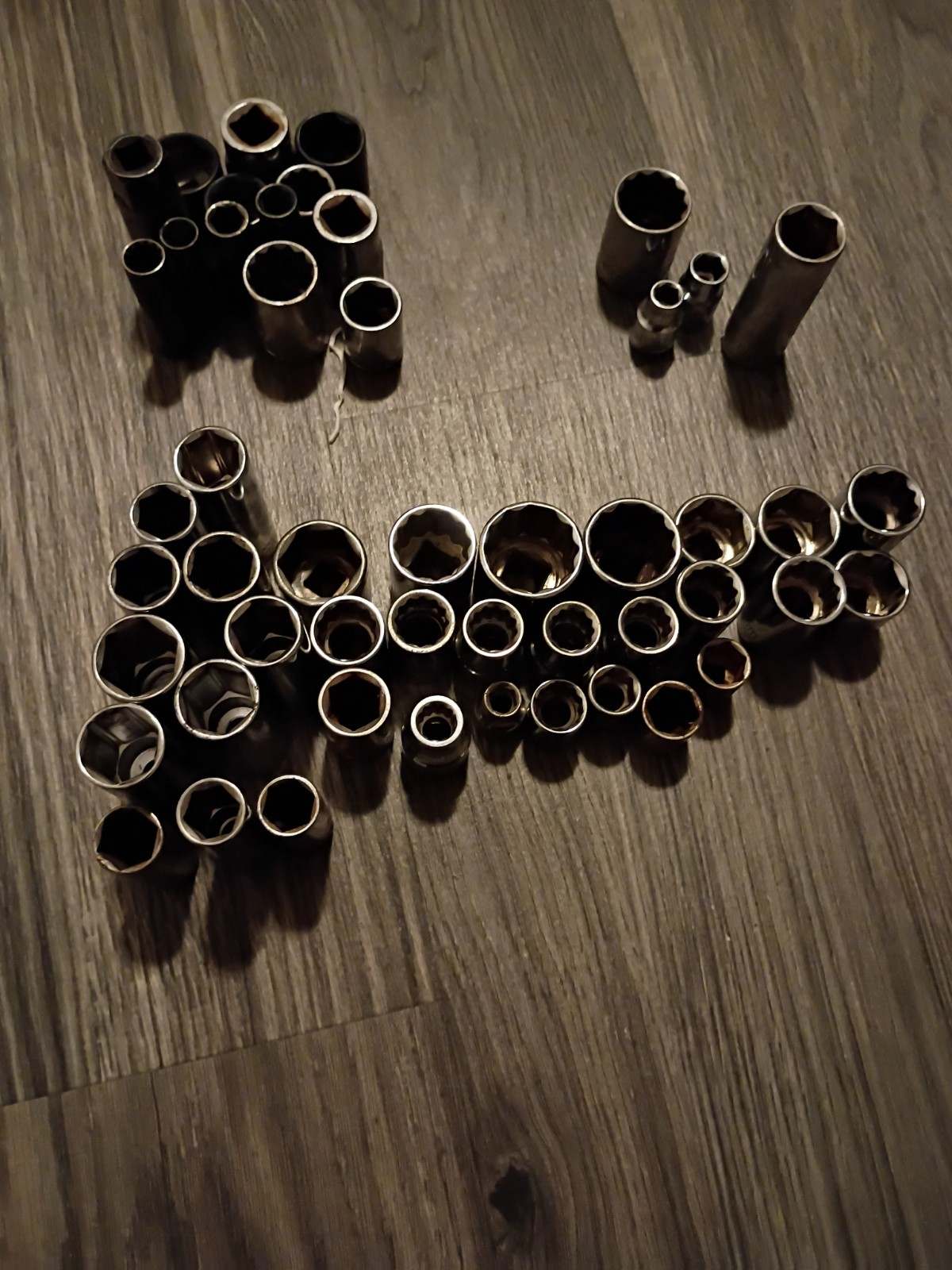 50 Sockets, Mostly Craftsman : Pittsburgh , Hart, Husky Varying Drives And Sizes