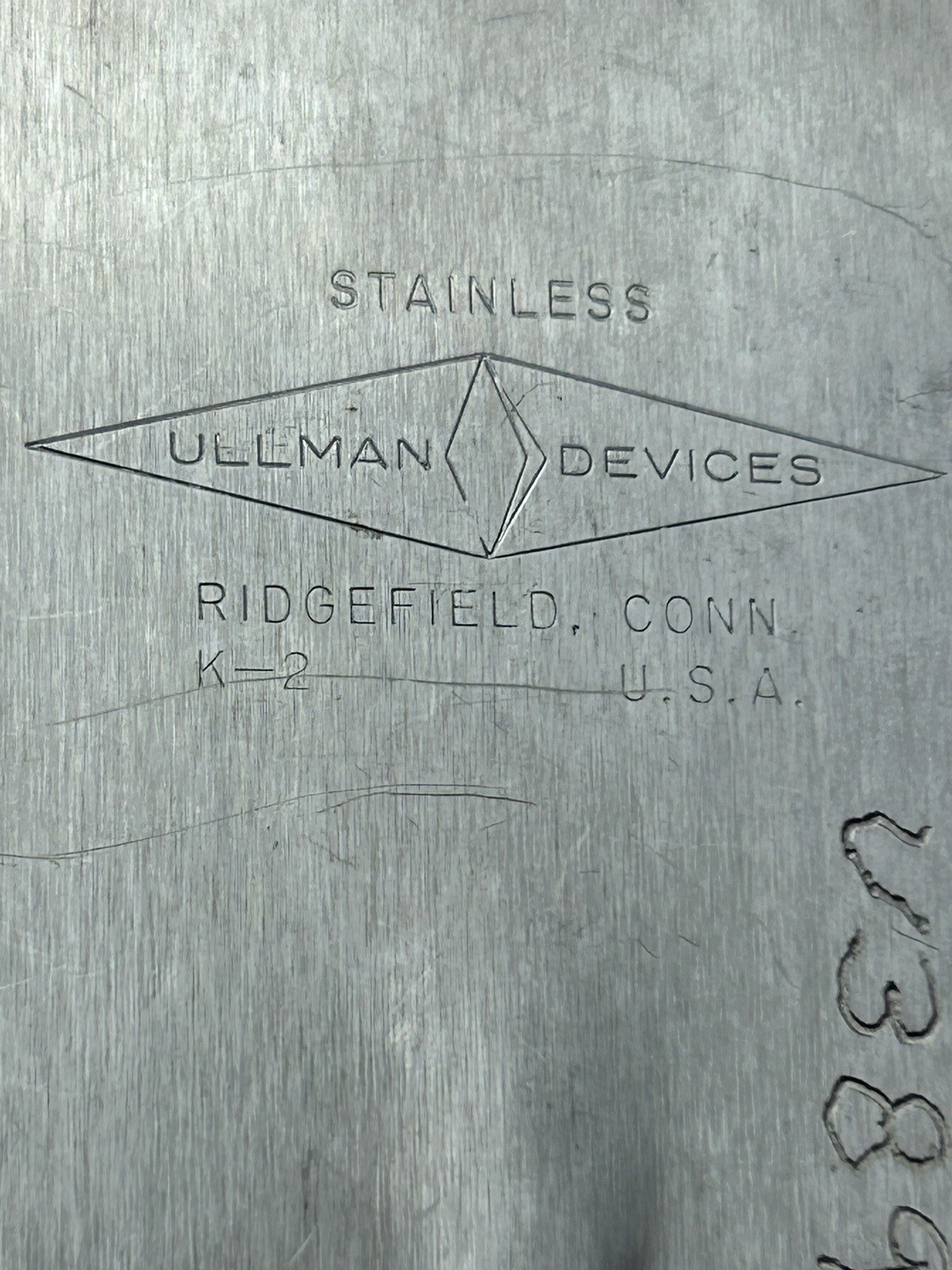 Vtg Ullman Devices Inspection Mirror K2 Rectangular Telescoping USA No Mirror
