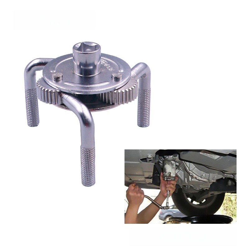 Chrome Vanadium Steel Round three Claw Machine Oil Filter Wrench Tool Car Auto