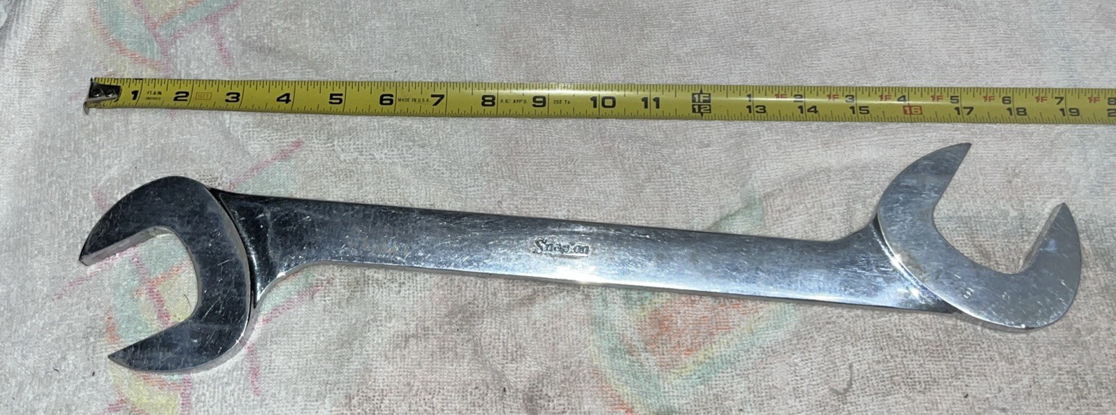 Snap-on Tools VS60 1-7/8″ SAE 4 Way Open-End Angle Head Chrome Wrench – USA Made