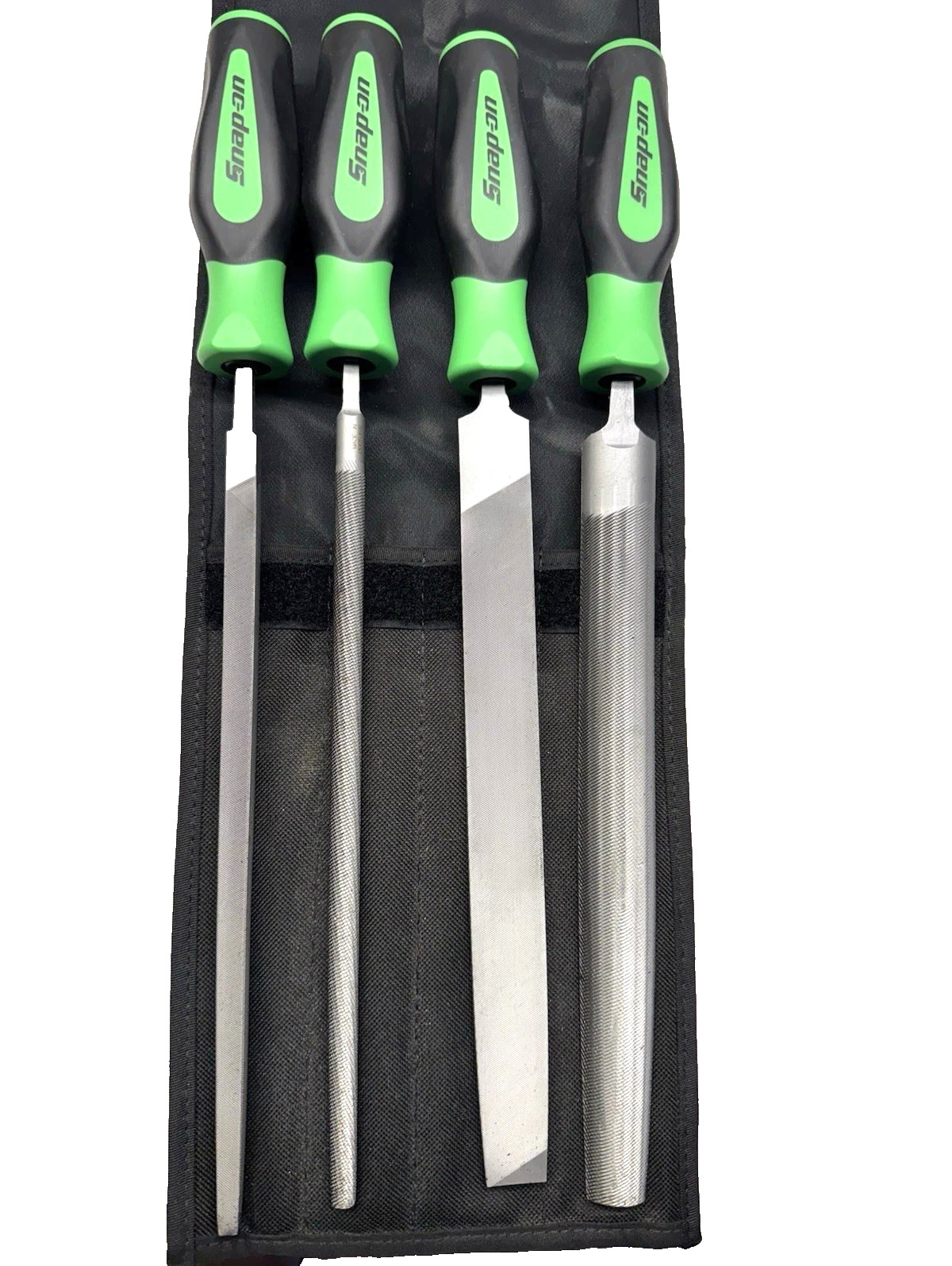 New Snap-on™ SGHBF600AG 4pc Green Instinct Soft Handle Mixed File Set SEALed