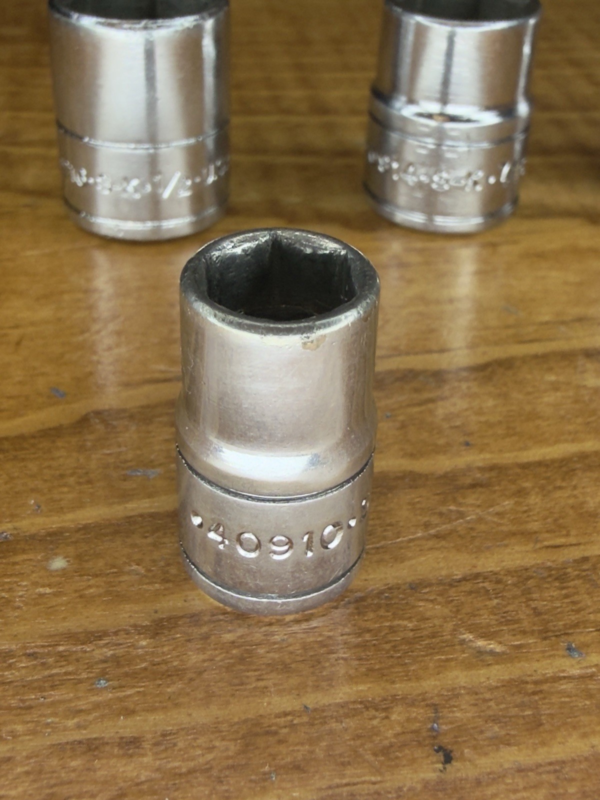 Lot Of 5 SK Tools 1/4” Drive Shallow Socket USA 40916 1/2 7/16 11/32 5/16 9/32