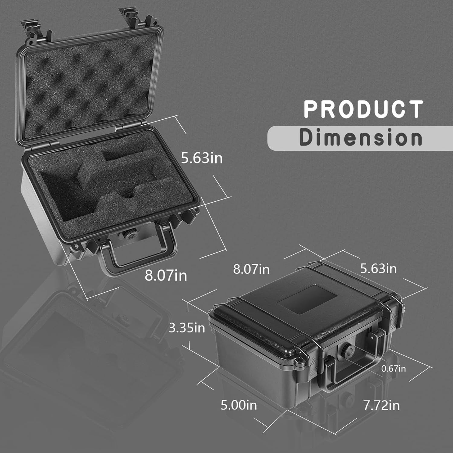 Heavy Duty Shockproof Hard Carrying Case for Garmin Xero C1 Pro Chronograph