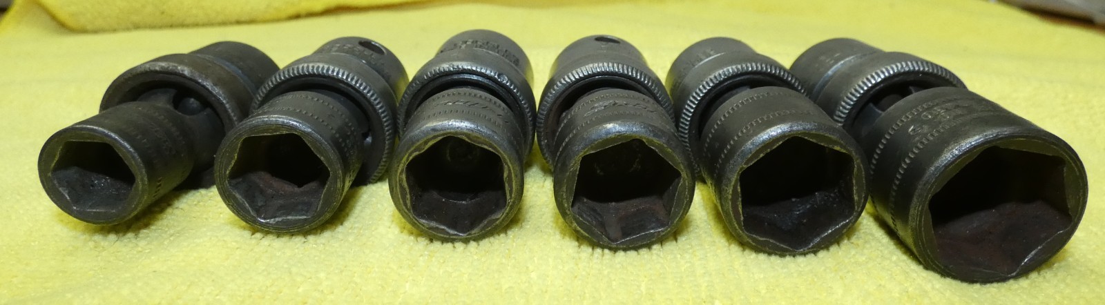 Metric Impact 6pc Snap On 3/8” 6 Point Swivel Sockets IPFM 10 12 13 14 15 17 MM