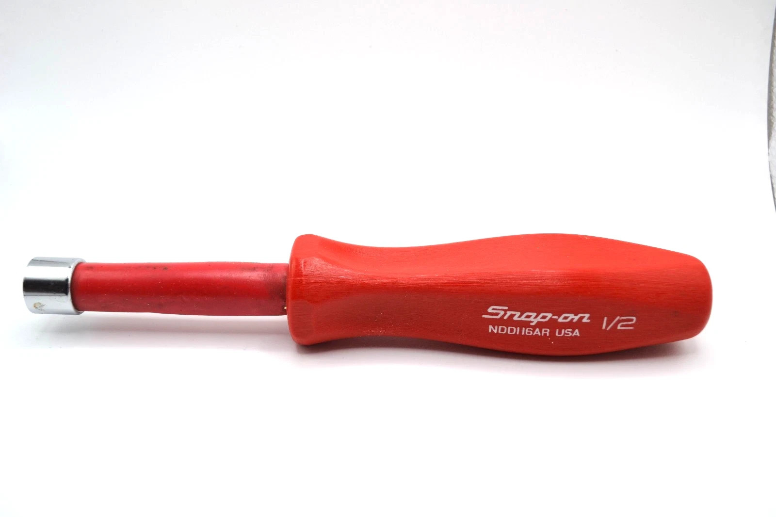 Snap-on Tools USA RED Hard Grip 1/2” SAE 6pt Manual Nut Driver NDD116AR S-18