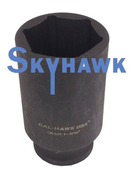 1/2″ DR. X 1-7/16″ DEEP IMPACT SOCKET 6 POINT SKT Chrome Vanadium CR-MO MATERIAL