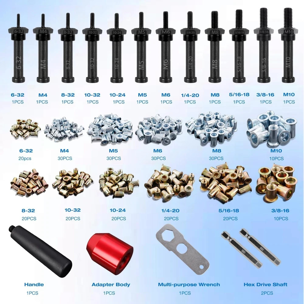 YUZES Rivet Nut Tool Adapter for Cordless Drill Electric- Newly Labor-Saving…