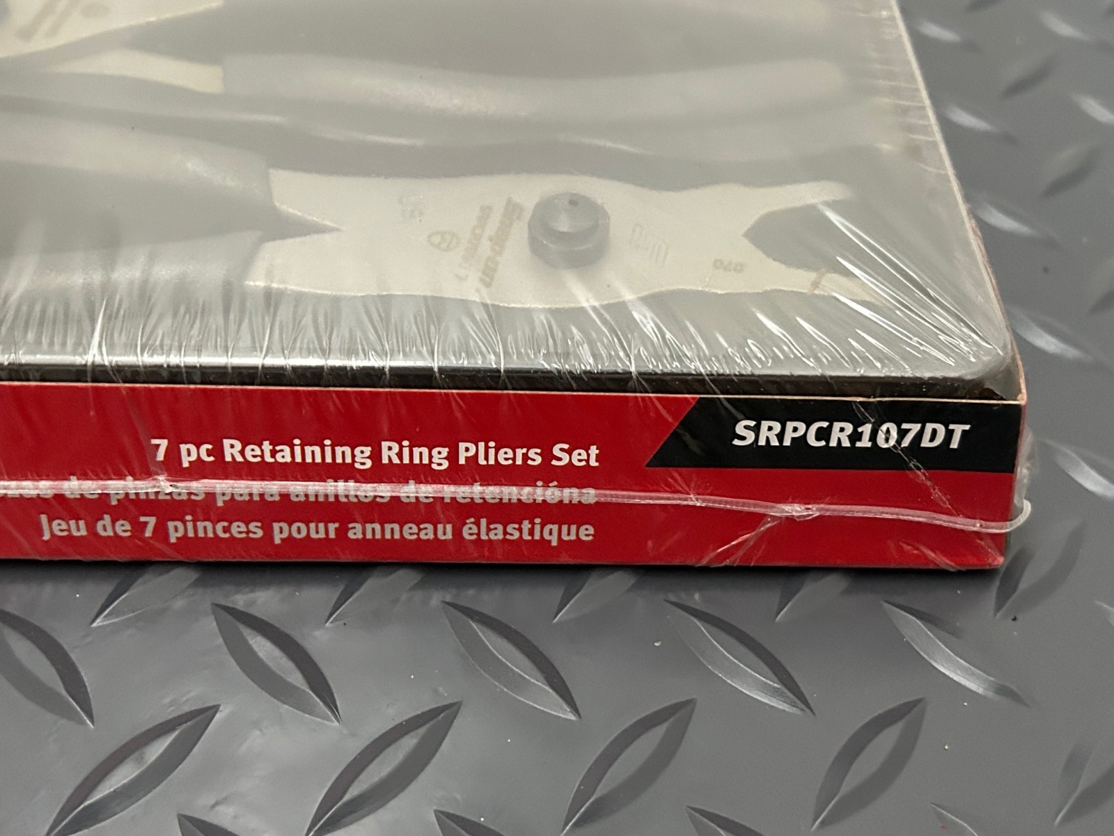Snap-on Dark Titanium 7pc Quick Release Snap Ring Pliers Set SRPCR107DT USA NEW