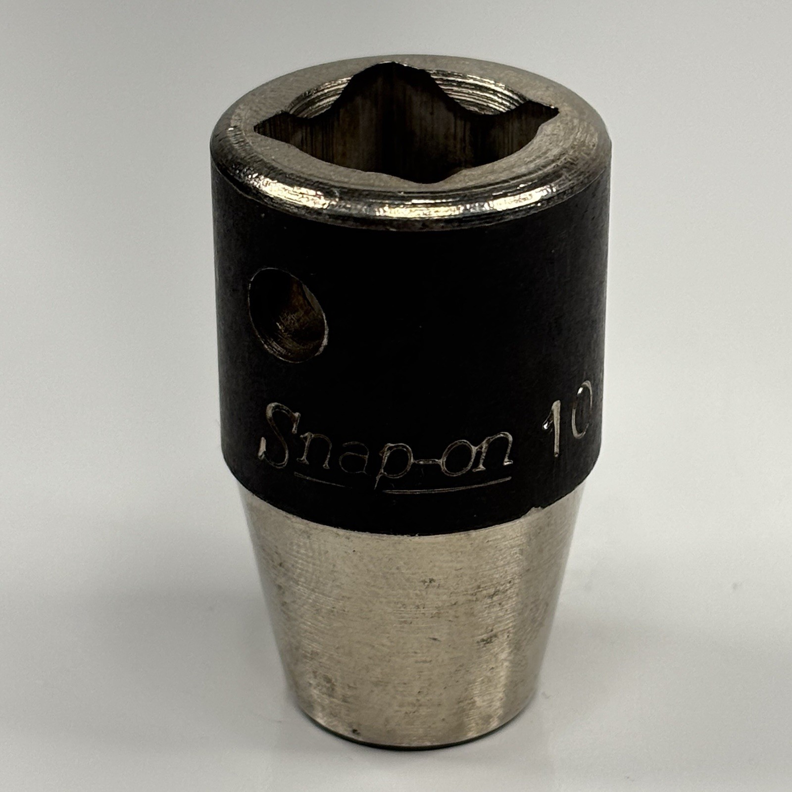 Snap On IMM100 1/2 Dr 6Pt Metric 10mm Flank Dr Shallow Impact Socket USA VTG VGC