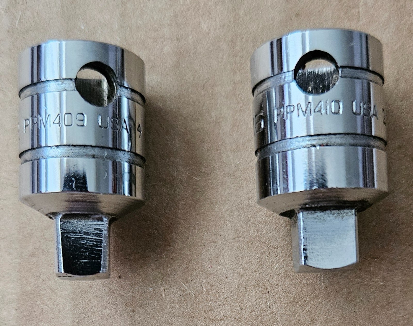 Snap On PPM409 & PPM410 External Pipe Plug Sockets 3/8” Drive 9/32” 5/16”