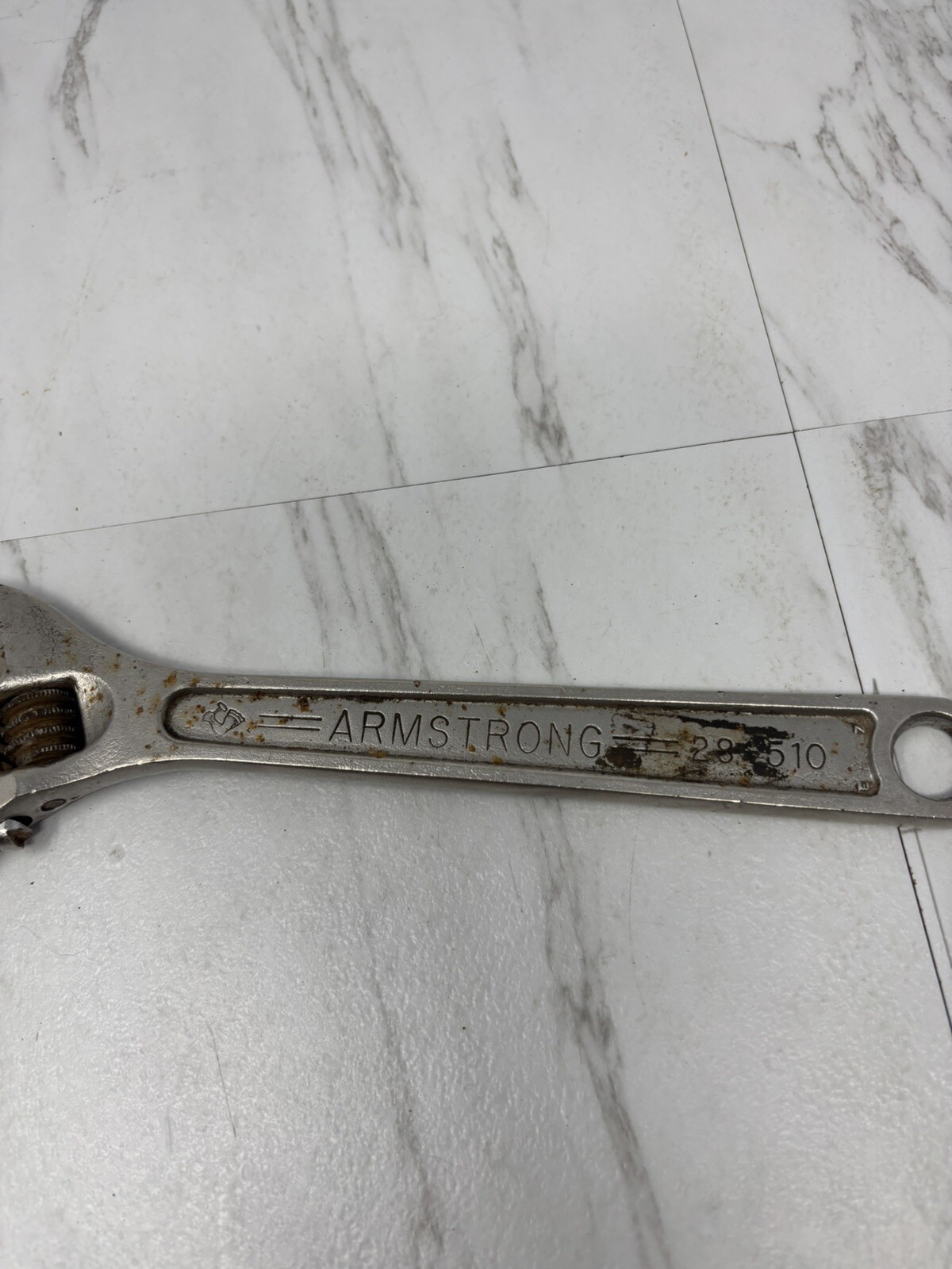Vintage Armstrong Adjustable Crescent Wrench 10” USA 250MM 28-510