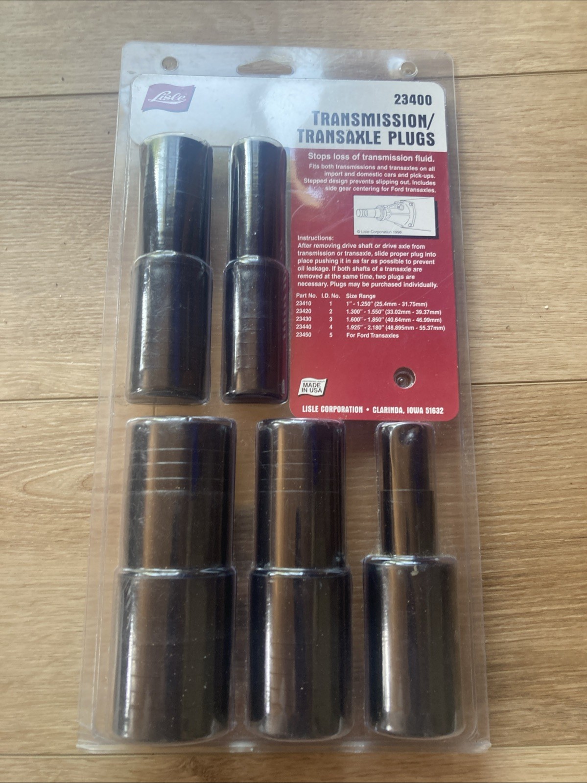 Lisle 23400 5 Piece Transmission / Transaxle Plugs G6