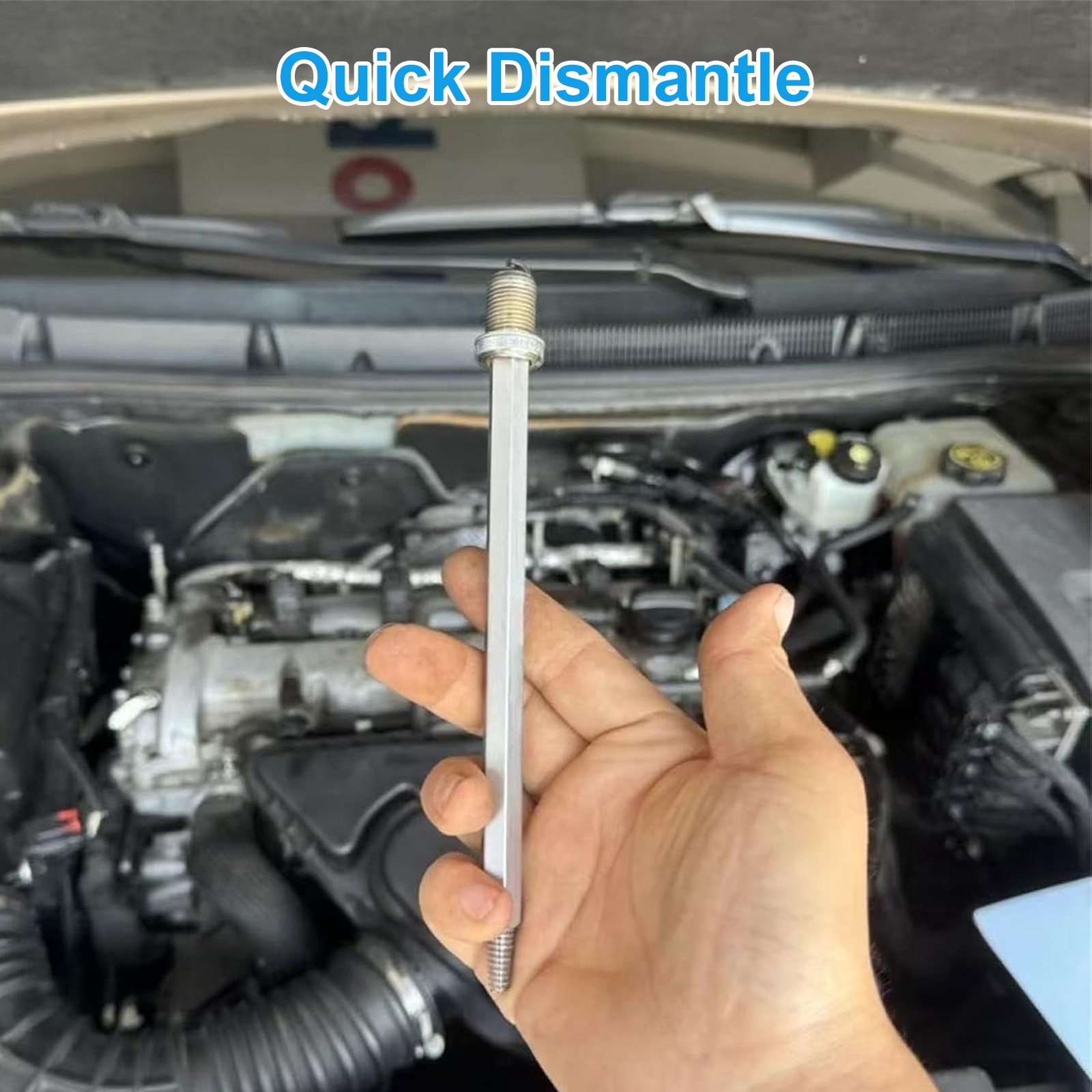 2×Spark Plug Broken Removal Tool Left-Hand Thread Alloy Steel Extractor for Cars