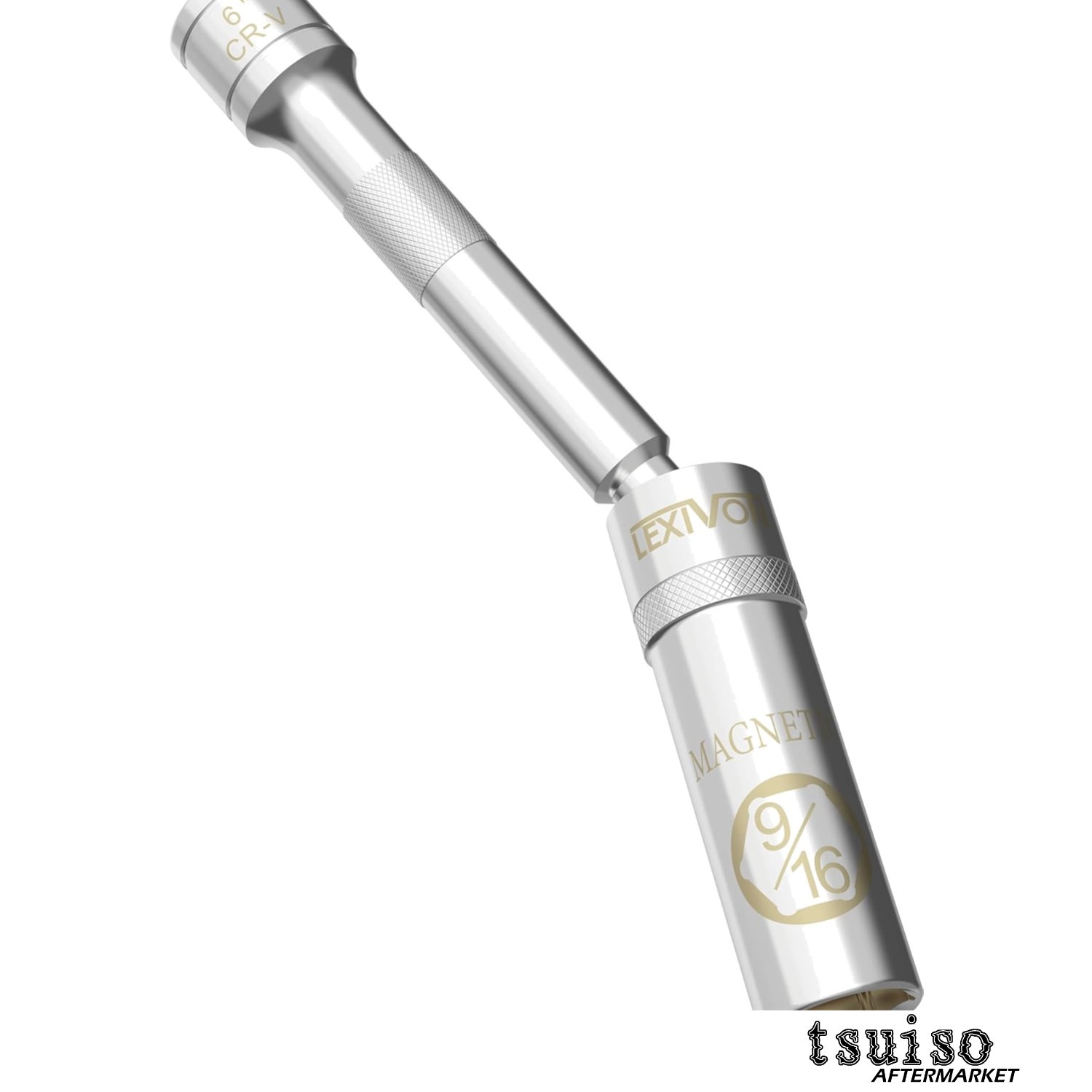 Innovative 6-Inch Thin Wall Magnetic Spark Plug Swivel Socket for Truck Service