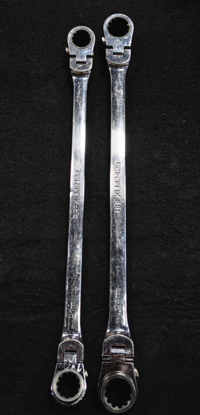 MATCO RRFXLM2122 & RRFXLM2425, METRIC,DOUBLE BOX FLEX RATCHETING WRENCH, PAIR