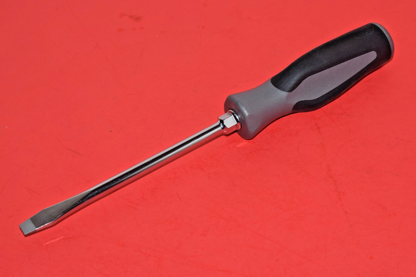 NEW Snap-On Standard 5/16″ Instinct Soft Grip 10″ Long Dark Titanium Screwdriver