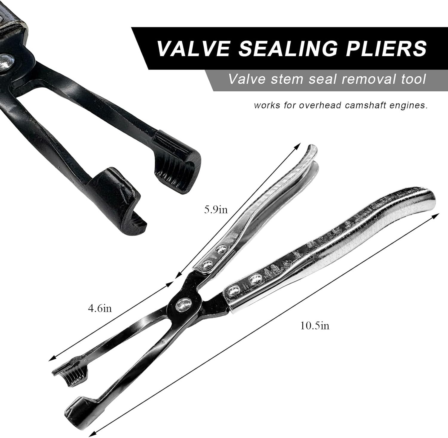 Car Valve Seal Pliers 27Cm Valve Stem Removal Tool Ergonomic Grip Carbon Steel