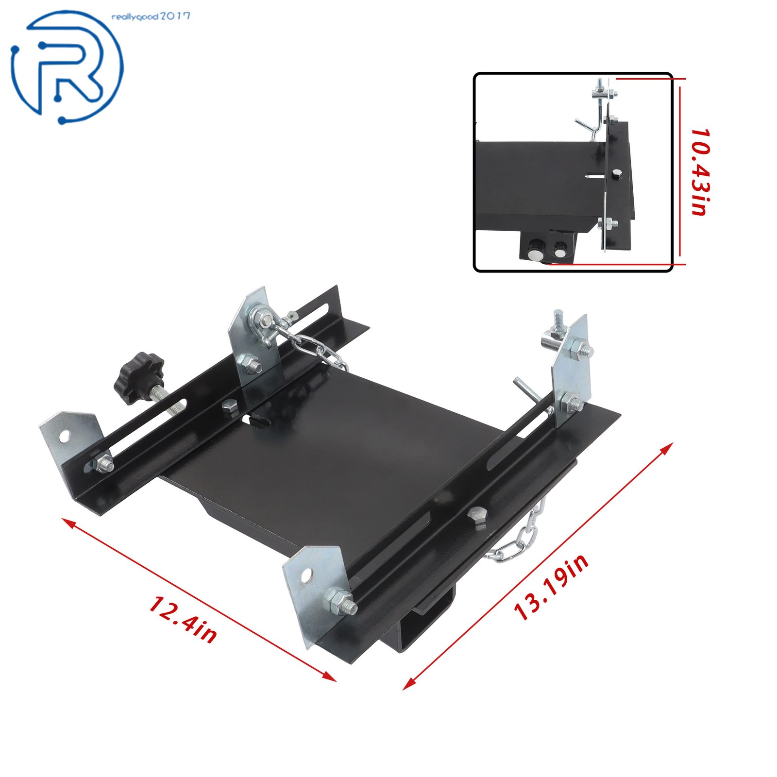 Transmission Floor Jack Adapter 1100lbs Capacity 1/2 Ton For Repair Tool Black