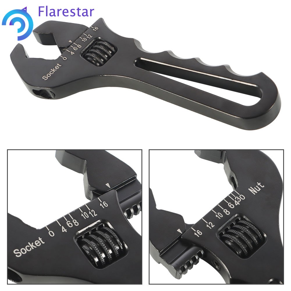 3AN-16AN Adjustable Wrench Aluminum Tool Spanner for Hose End Fitting