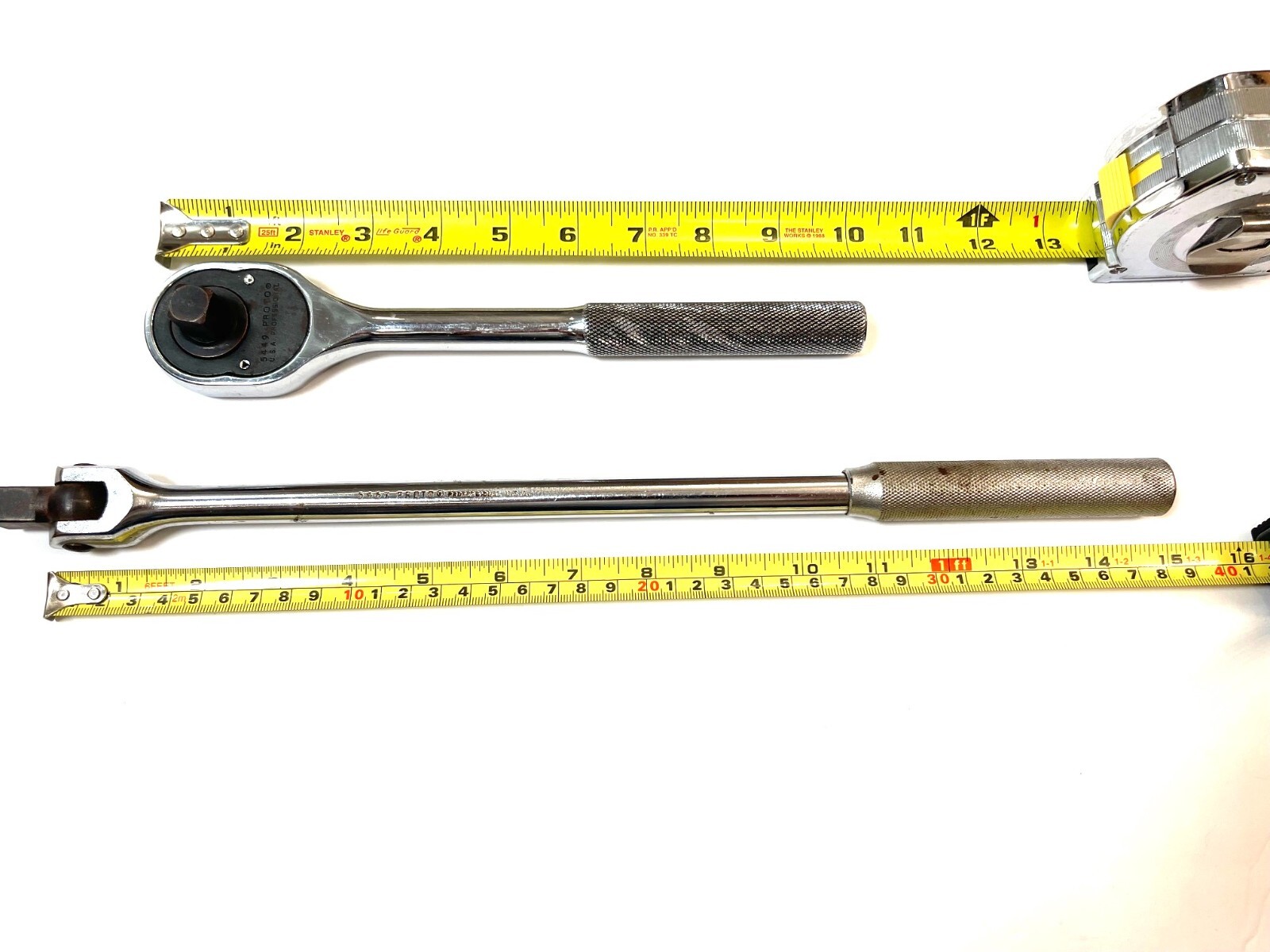VTG. USA ½” DRIVE PROTO RATCHET 5449 + 6467 ½” DR. BREAKER BAR 15”- FREE SHIP
