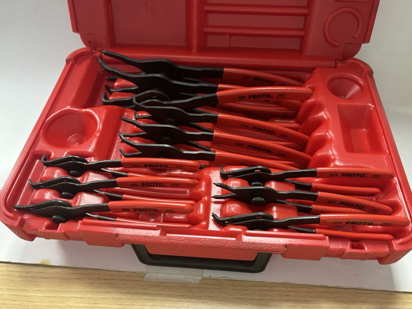 PROTO 360B Convertible Retaining Ring Pliers Set – 12 Piece – Made in USA