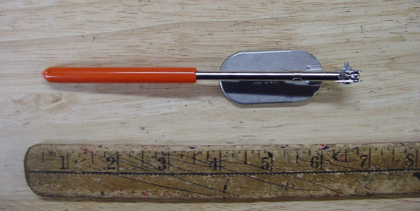 Craftsman Stainless Inspection Mirror Pocket Tool USA 2″ Oval, 8-5/8″ Length,EXC
