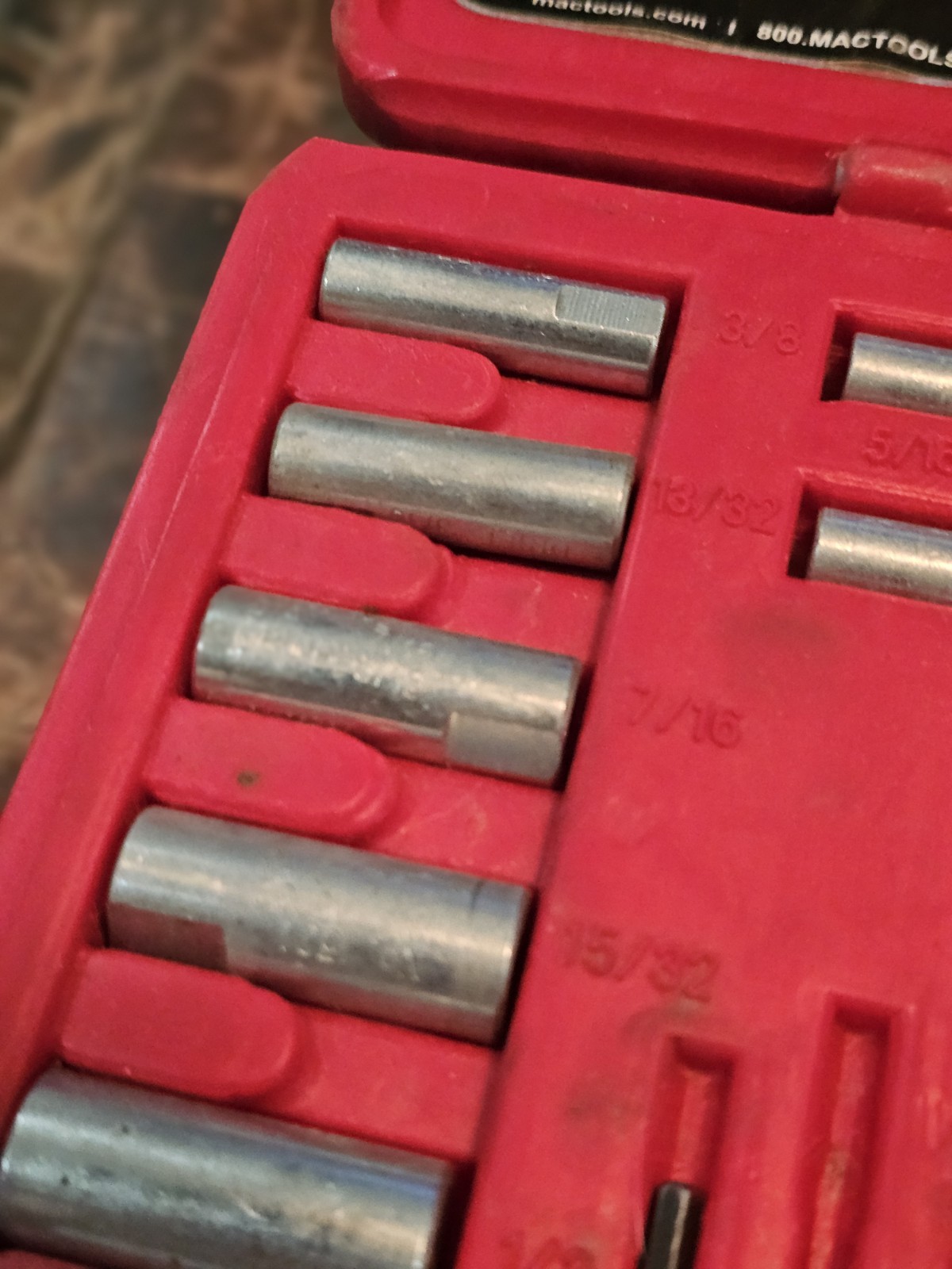 Mac Tools 20 Piece Extractor Set SCEX20S **MISSING A FEW SMALL PIECES