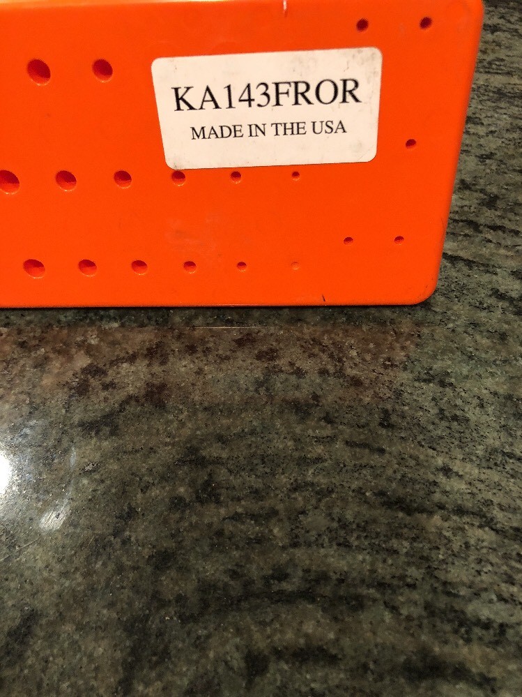 Snap On ka143fror 1/4 sae 3 row post socket tray orange