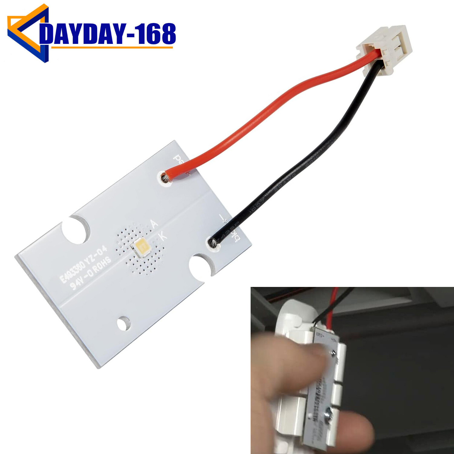 W10843353 Refrigerator LED Light Board Module for KitchenAid Maytag & Whirlpool