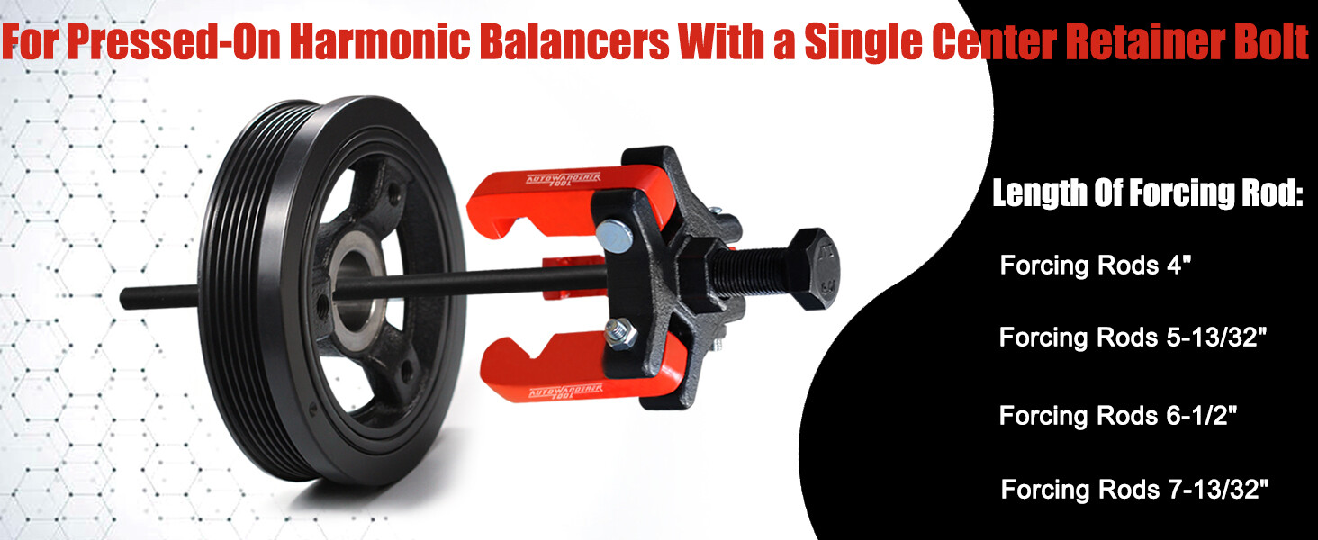 Harmonic Balancer Puller Crank Pulley Removal Kit Engine Motor Rod Auto LS GM US