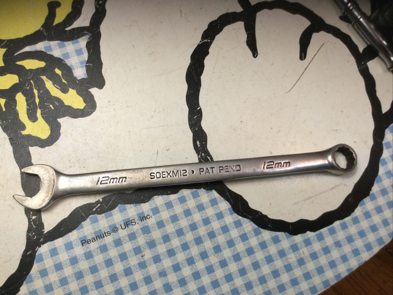 Snap On 12MM Flank Drive Plus Combination Wrench SOEXM12 Patten Pending