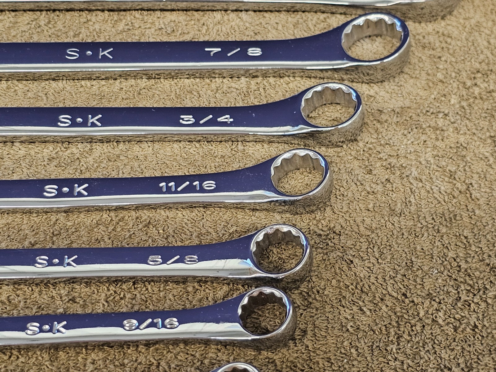 SK Combination Wrench Set SAE 88232 1-1/4 7/8 3/4 9/16 1/2 3/8 1/4 10mm 88000