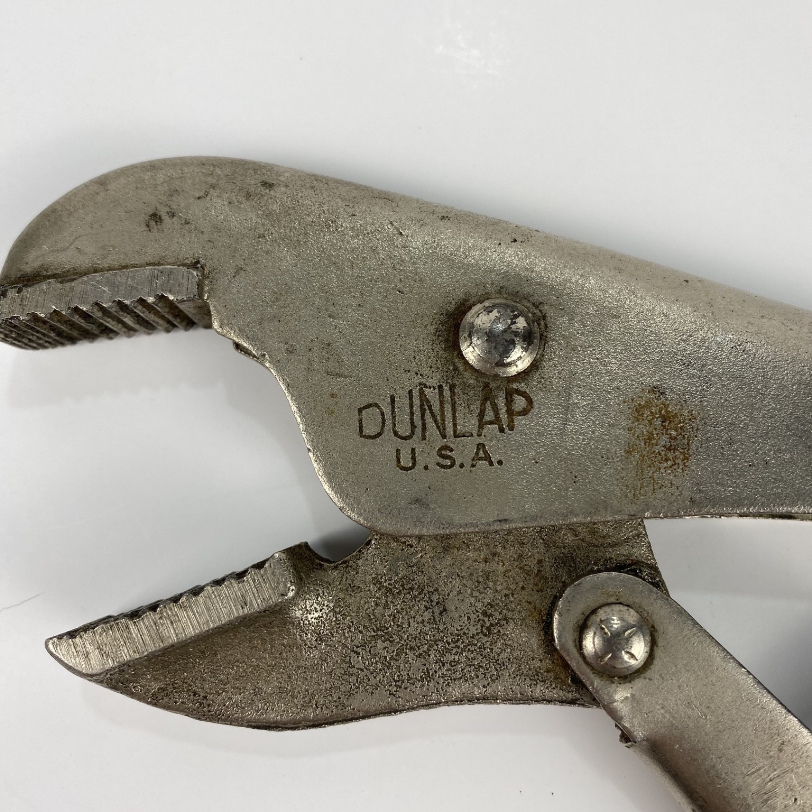 Vintage Dunlap Lever Jaw Locking Pliers Vise Grip 9” Made In USA Tool