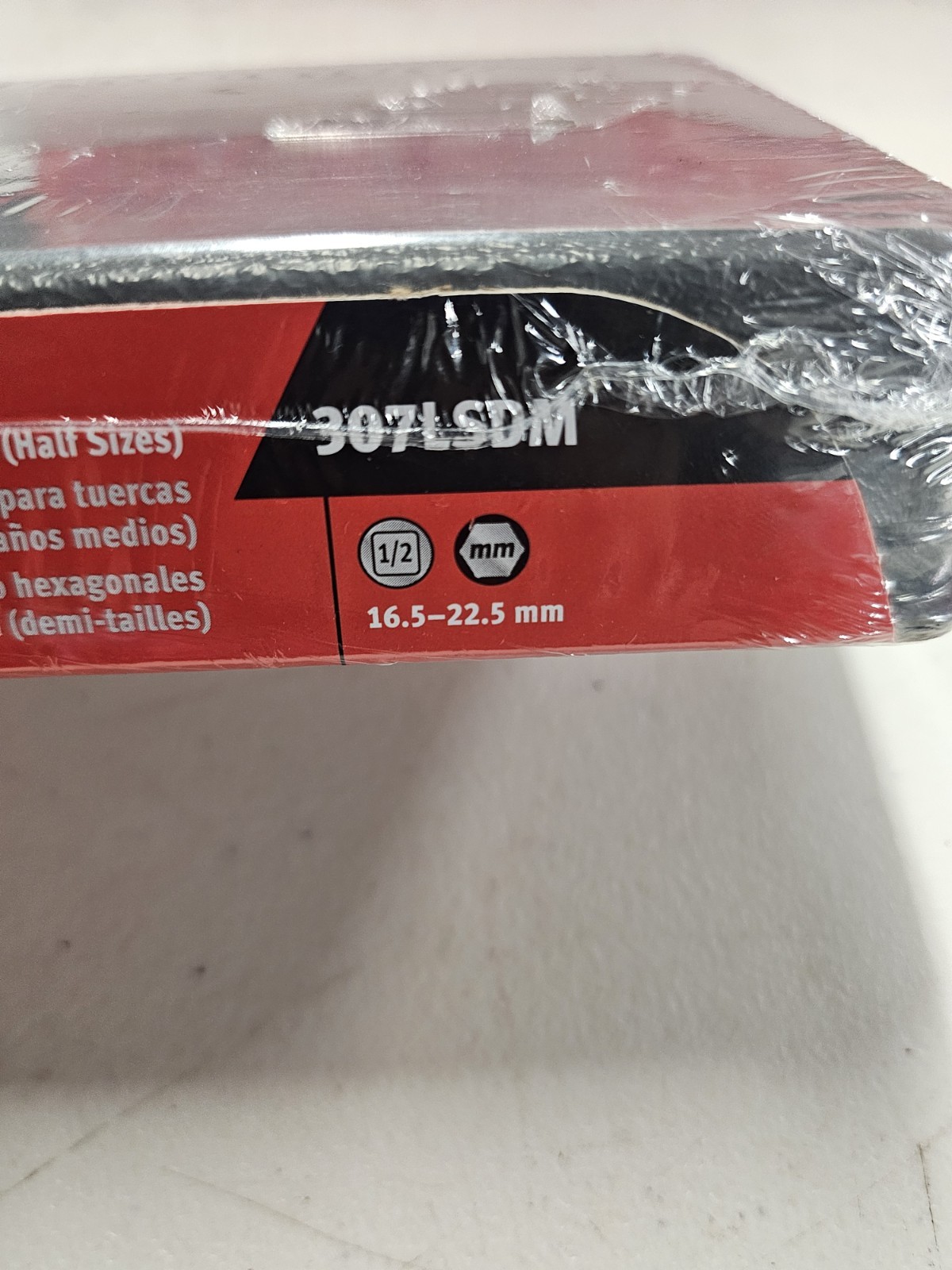 Snap On 307LSDM 7pc 1/2 Drive Increase Hex Depth Lug Nut Socket Set Half/size