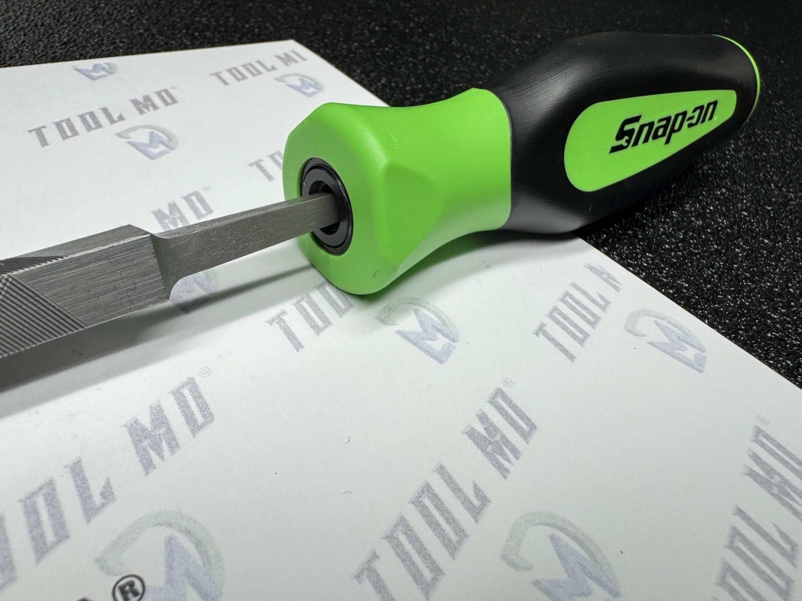 Snap-on Tools NEW GREEN Soft Grip Four Square 10” Blade File SGHF615B 10SQA